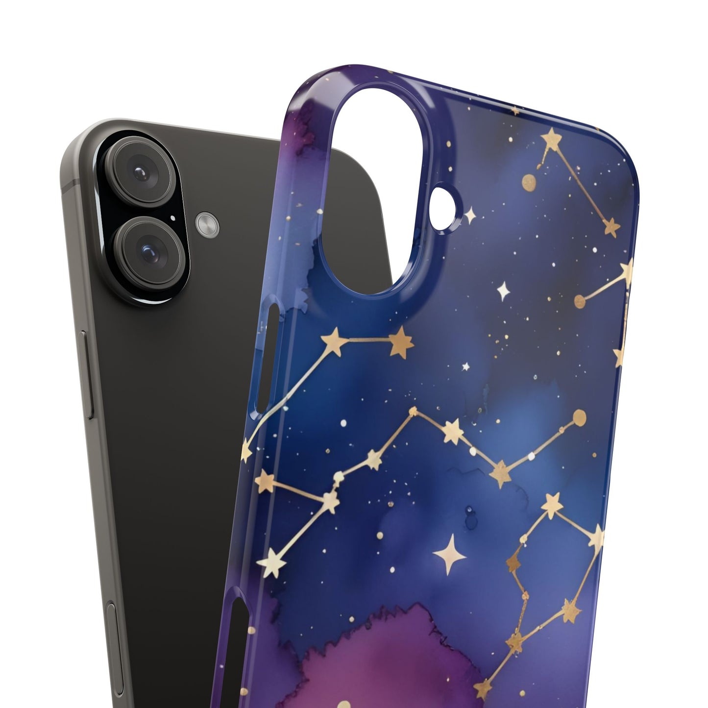 Galaxy Slim Phone Case - Cosmic Constellation Design for Stargazers and Astrology Lovers