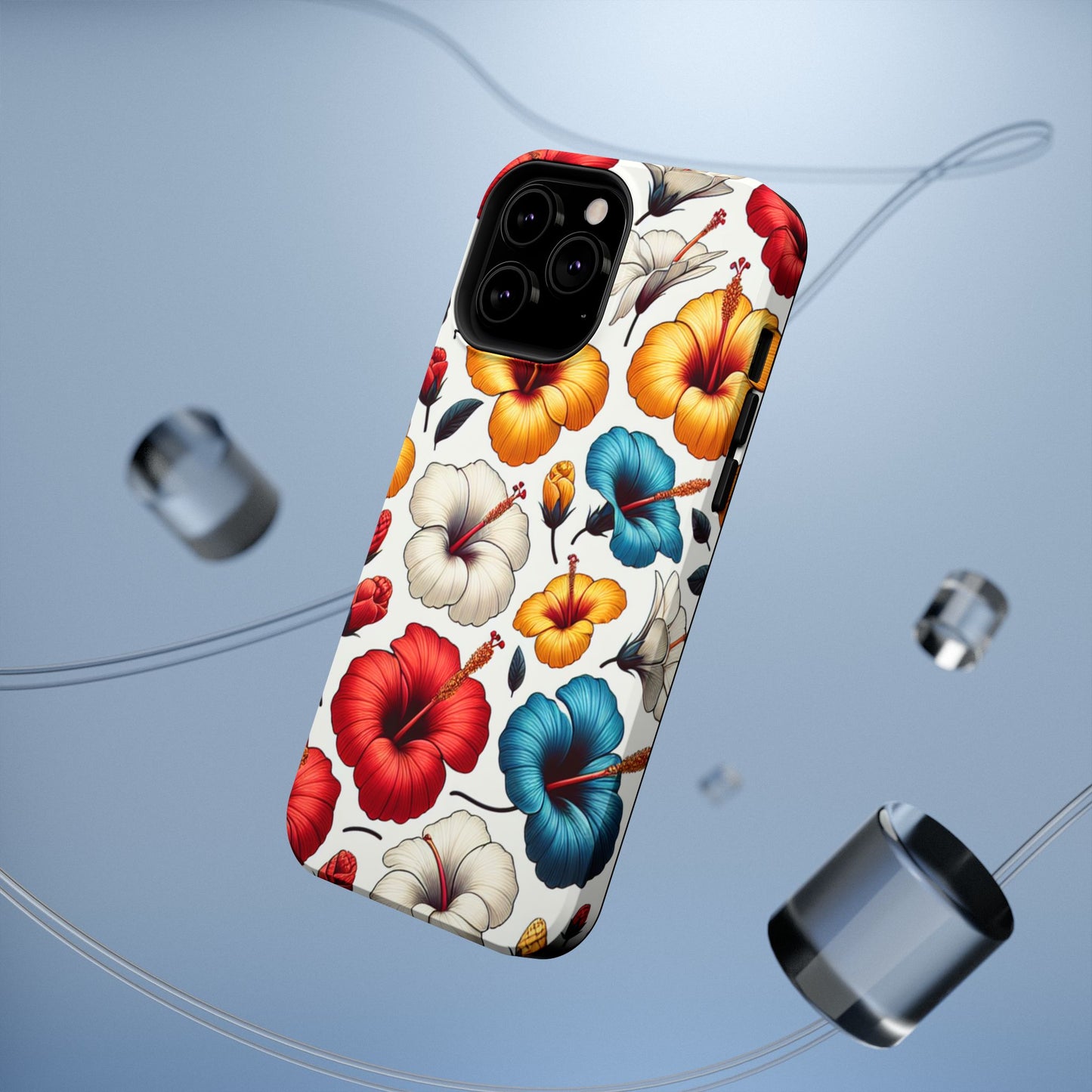 Hibiscus Bloom Impact-Resistant Phone Case – Bold Floral Protection