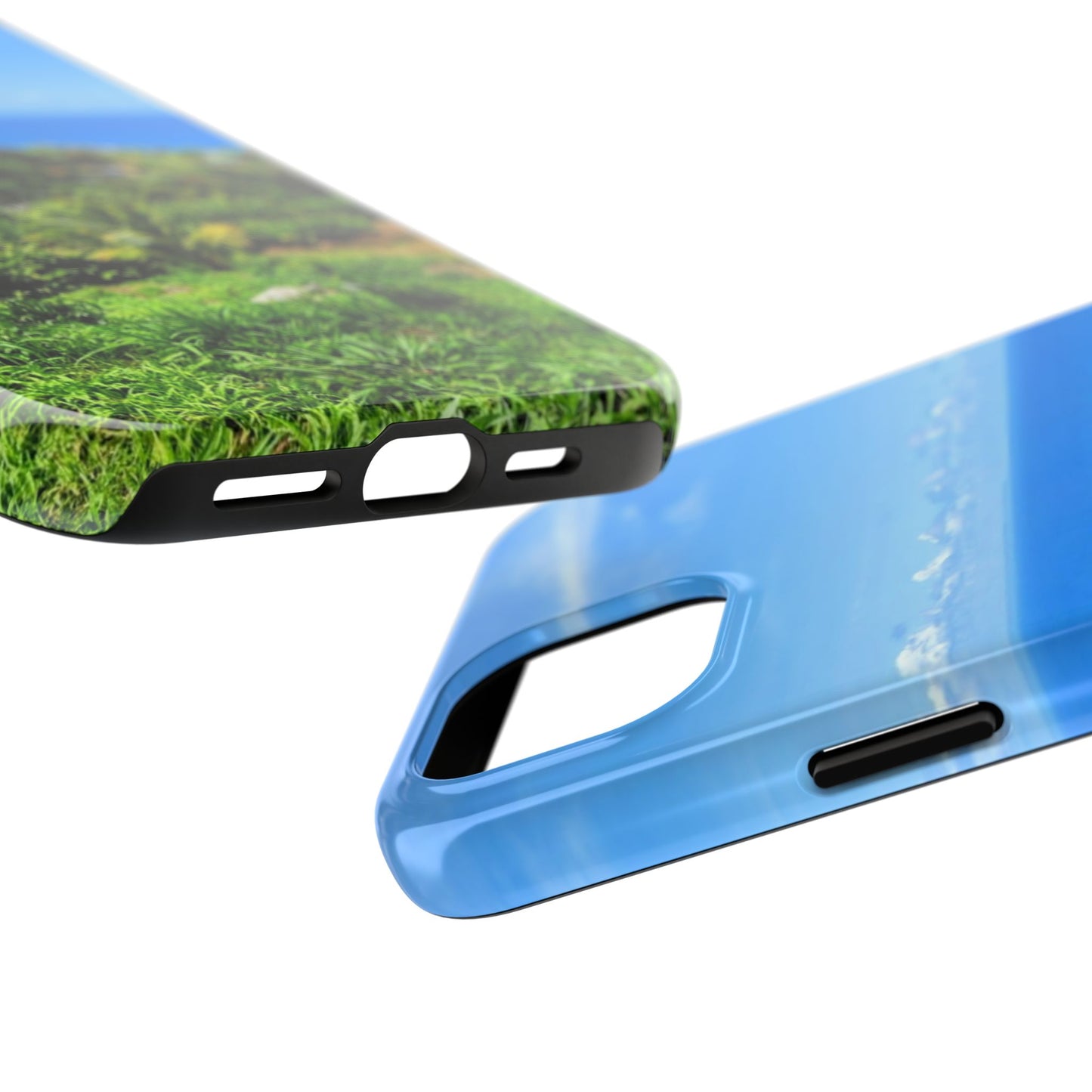 iPhone and Samsung phone Cases - Tropical Ocean View, Durable Cover for Beach Lovers