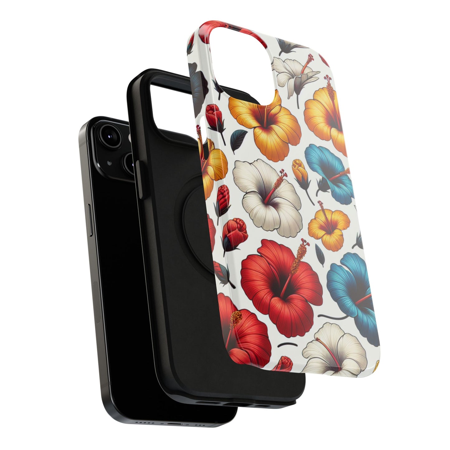 Hibiscus Bloom Impact-Resistant Phone Case – Bold Floral Protection