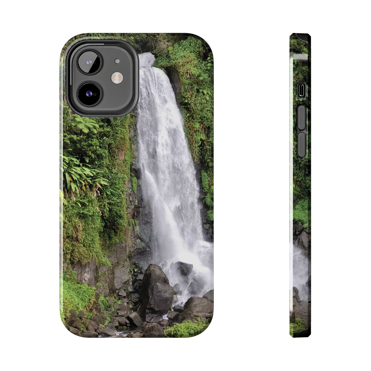 Nature Island Trafalgar Waterfall inspired Tough IPhone and Samsung phone Cases - Durable Protection for Outdoor Adventure