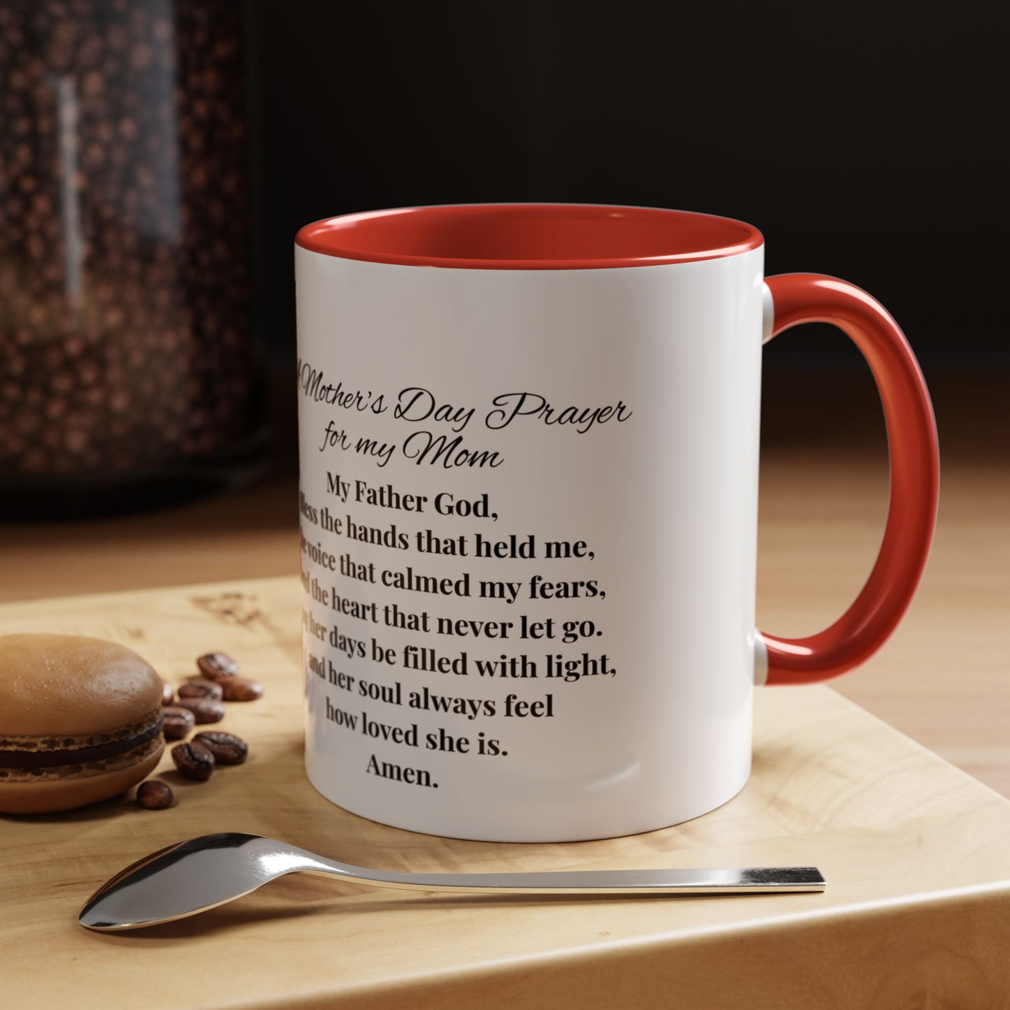 Mom Mother's Day Prayer Mug- African/American/Caribbean Mother's Day Prayer Coffee Mug, Inspirational
