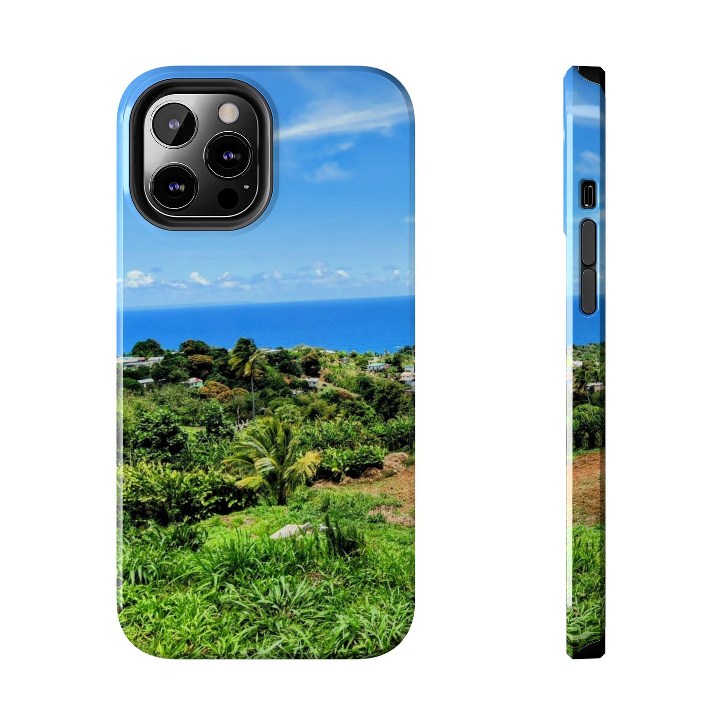 iPhone and Samsung phone Cases - Tropical Ocean View, Durable Cover for Beach Lovers