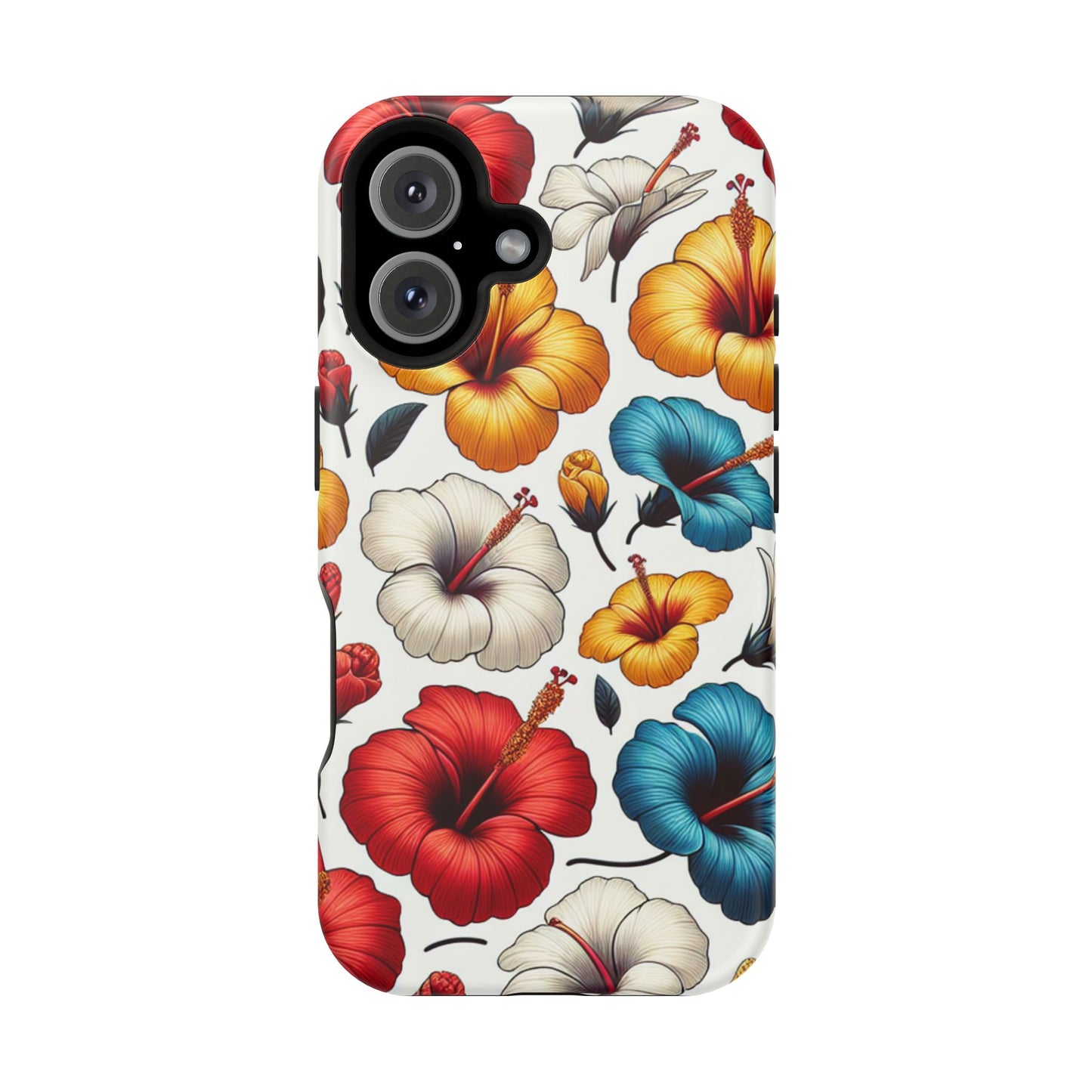 Hibiscus Bloom Impact-Resistant Phone Case – Bold Floral Protection