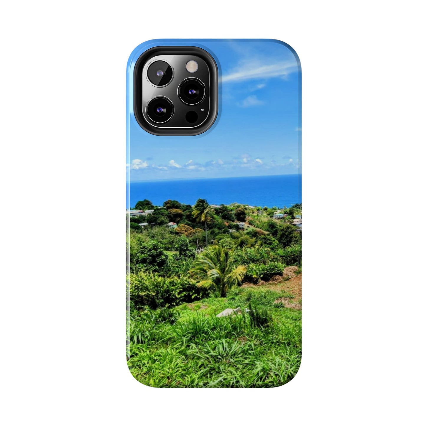 iPhone and Samsung phone Cases - Tropical Ocean View, Durable Cover for Beach Lovers