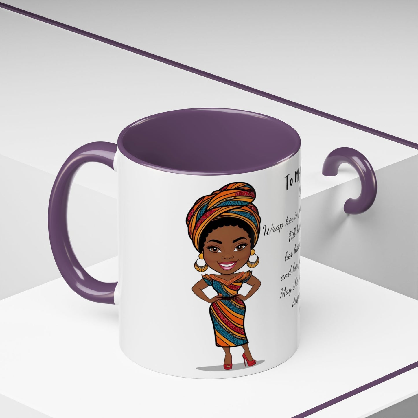 My Daughter African/American/Caribbean Prayer Coffee Mug, Mother's Day, Birthday or any occasion - 11 & 15oz