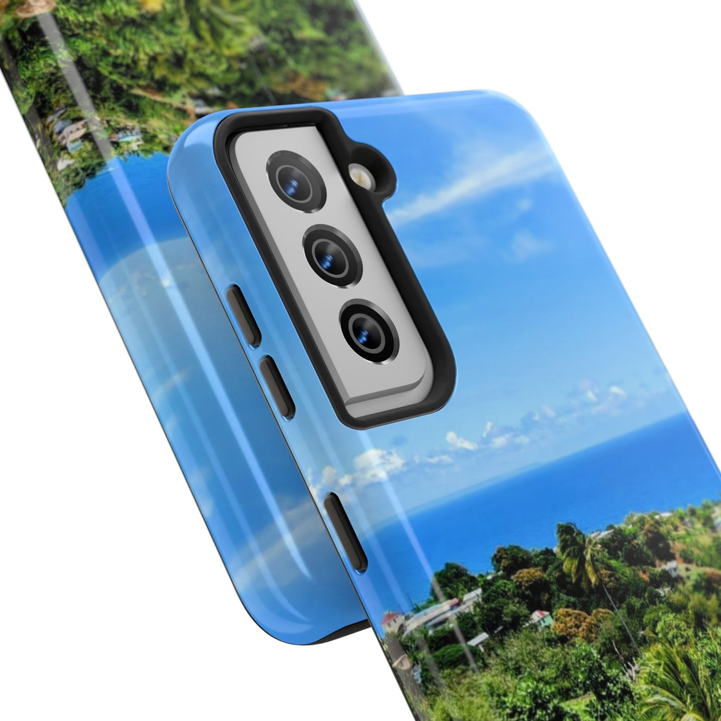 iPhone and Samsung phone Cases - Tropical Ocean View, Durable Cover for Beach Lovers