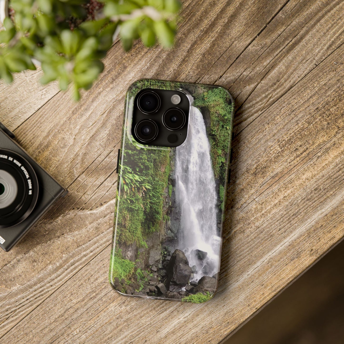 Nature Island Trafalgar Waterfall inspired Tough IPhone and Samsung phone Cases - Durable Protection for Outdoor Adventure