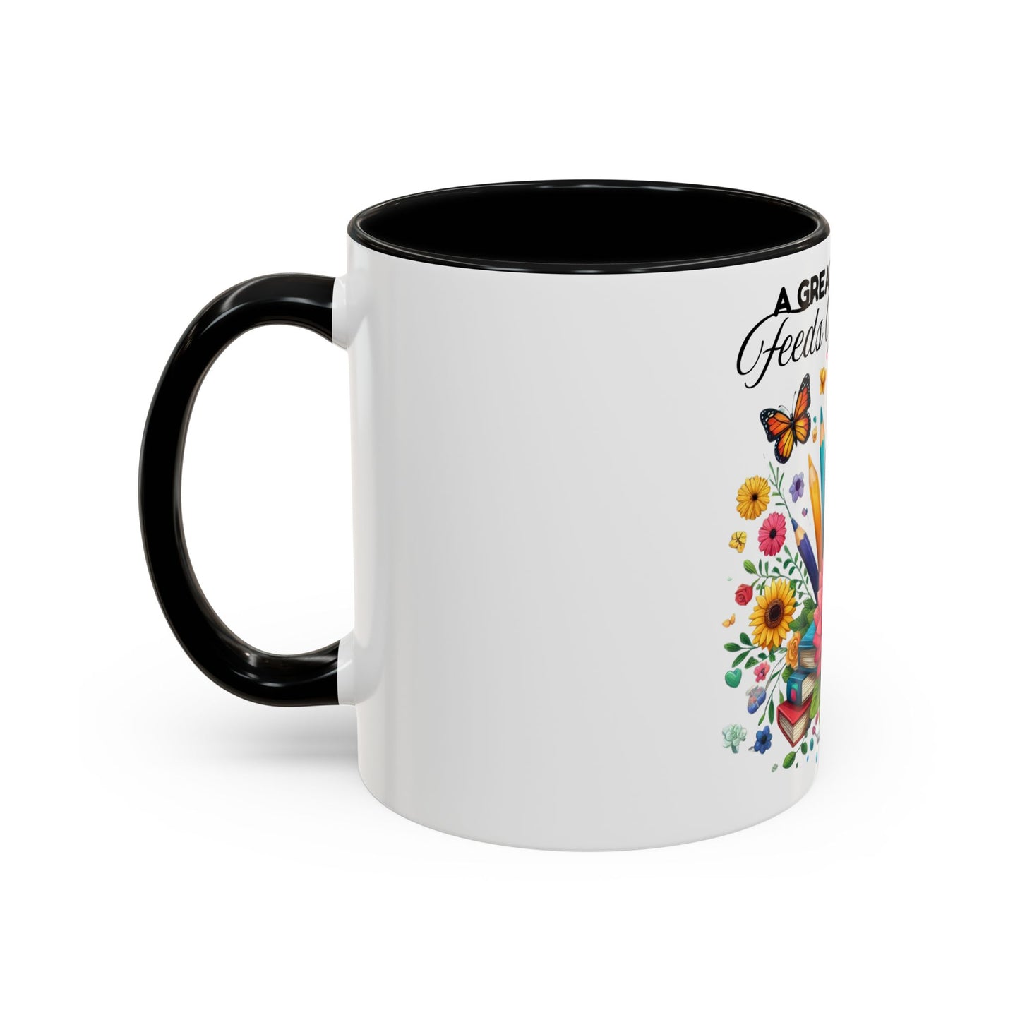 A Great Teacher Feeds The Mind Coffee/Tea Mug, teacher appreciation, Educator's gift