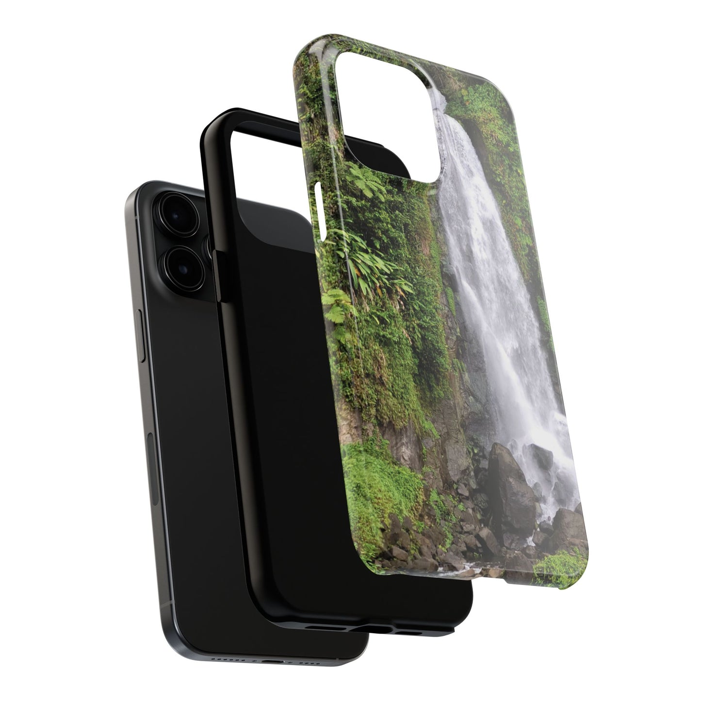 Nature Island Trafalgar Waterfall inspired Tough IPhone and Samsung phone Cases - Durable Protection for Outdoor Adventure