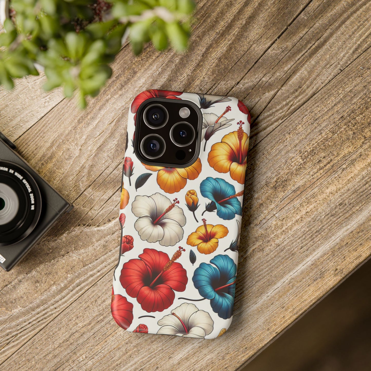 Hibiscus Bloom Impact-Resistant Phone Case – Bold Floral Protection