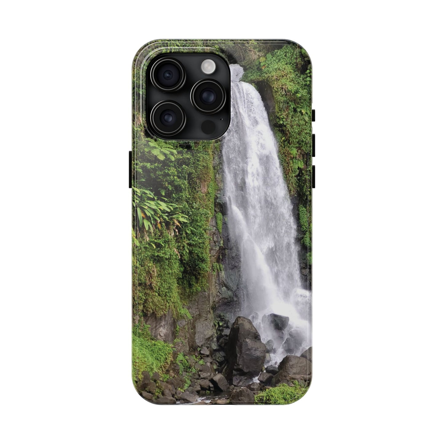 Nature Island Trafalgar Waterfall inspired Tough IPhone and Samsung phone Cases - Durable Protection for Outdoor Adventure