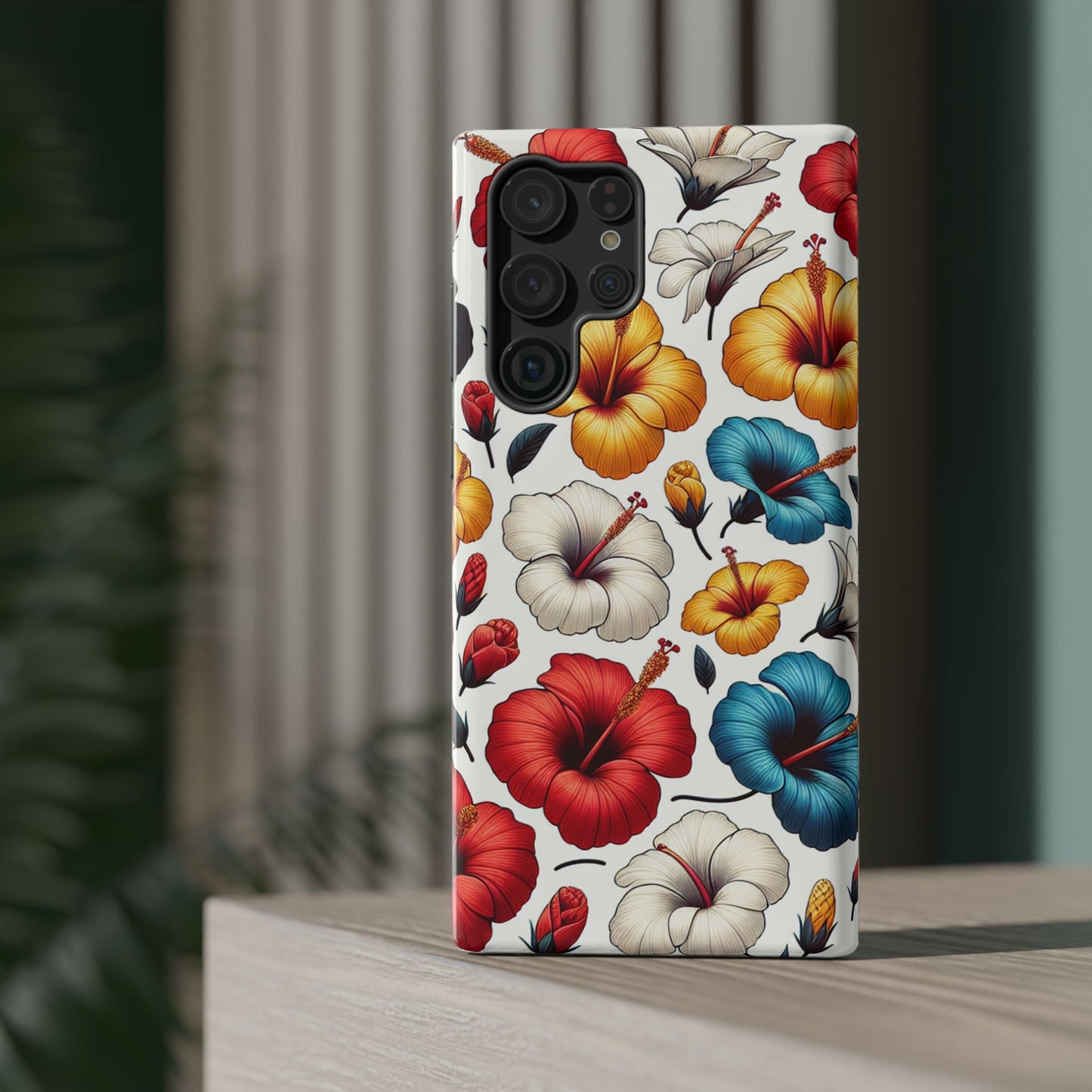 Hibiscus Bloom Impact-Resistant Phone Case – Bold Floral Protection