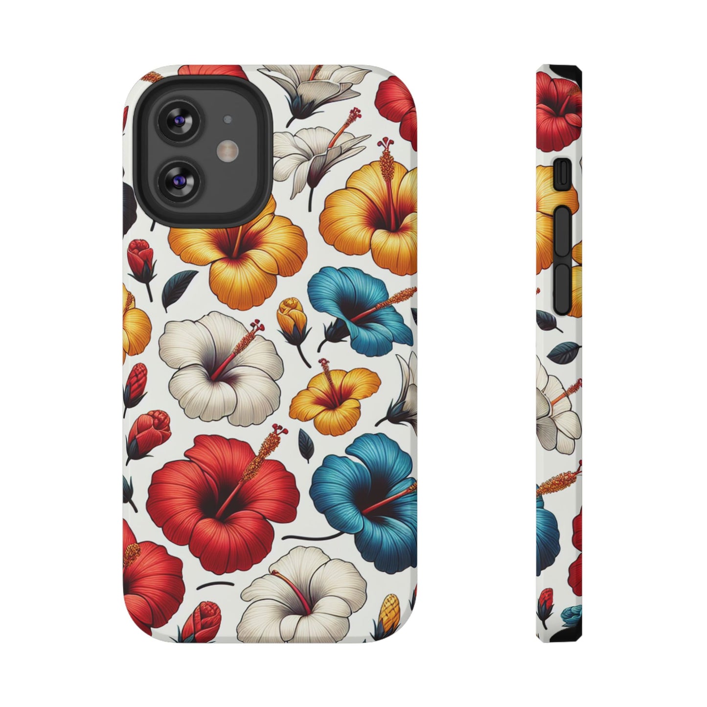 Hibiscus Bloom Impact-Resistant Phone Case – Bold Floral Protection