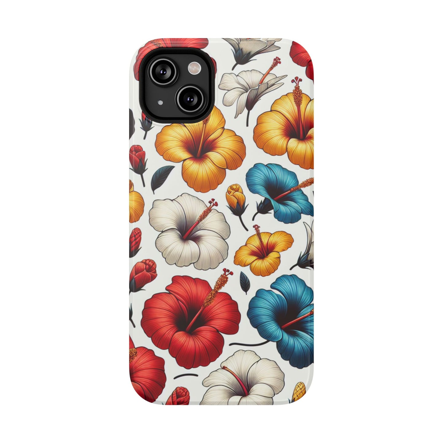 Hibiscus Bloom Impact-Resistant Phone Case – Bold Floral Protection