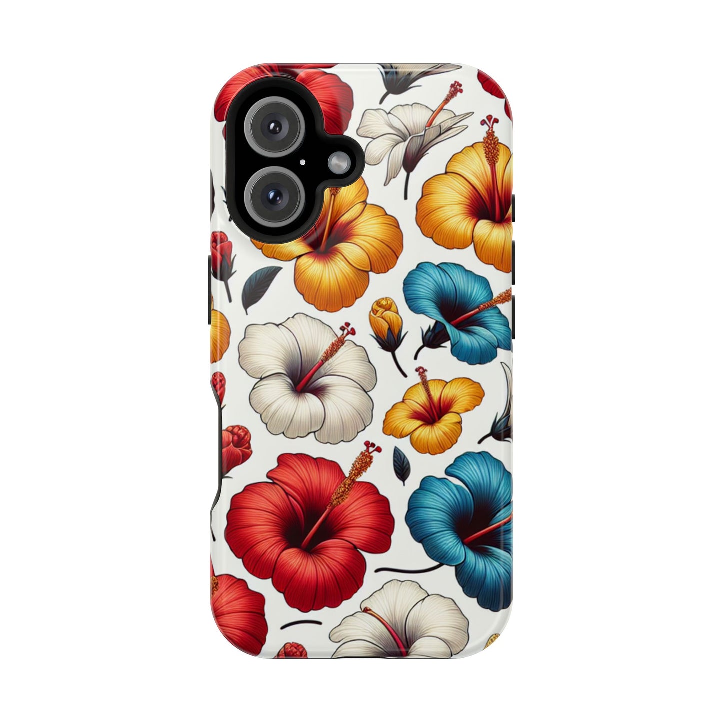 Hibiscus Bloom Impact-Resistant Phone Case – Bold Floral Protection