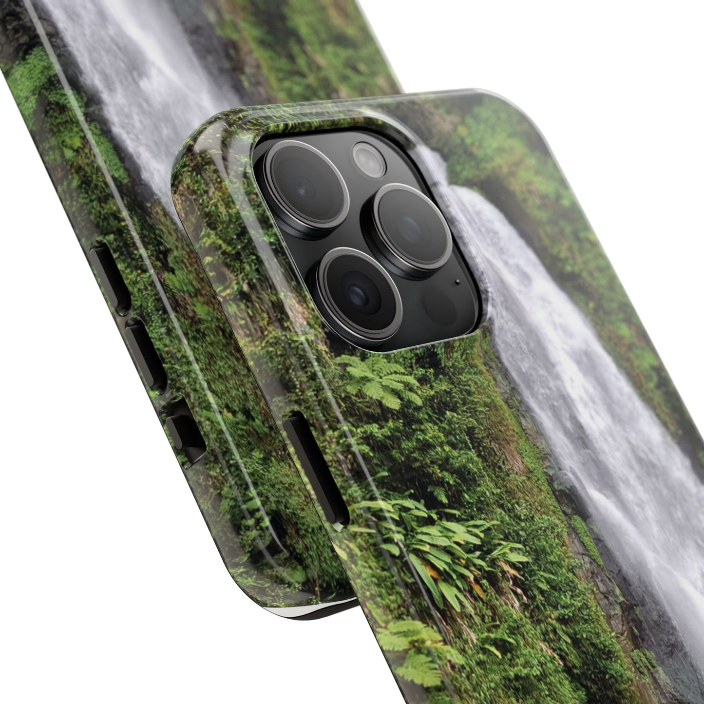 Nature Island Trafalgar Waterfall inspired Tough IPhone and Samsung phone Cases - Durable Protection for Outdoor Adventure