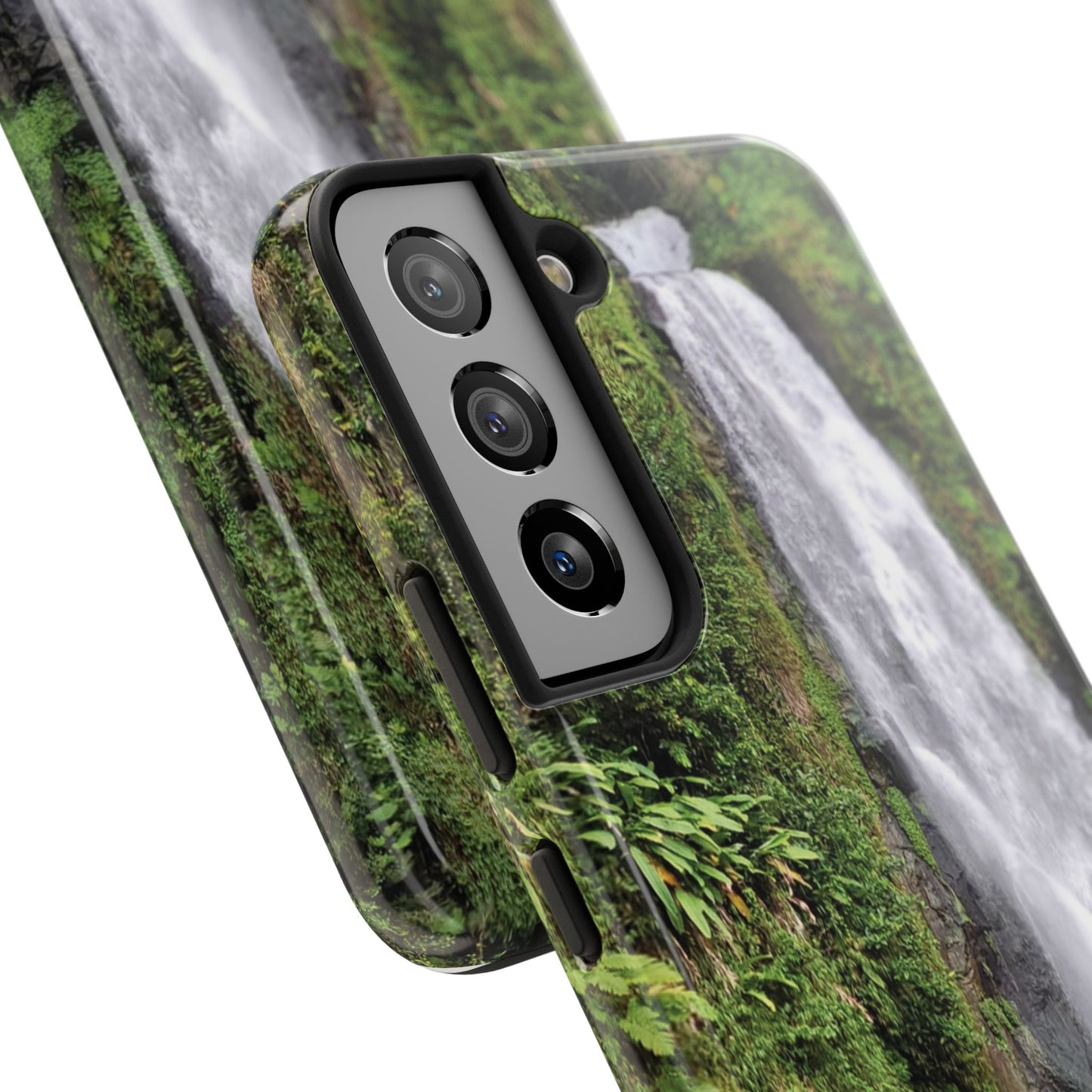 Nature Island Trafalgar Waterfall inspired Tough IPhone and Samsung phone Cases - Durable Protection for Outdoor Adventure