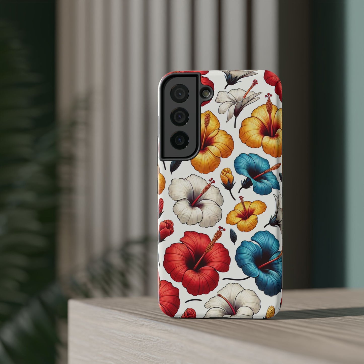 Hibiscus Bloom Impact-Resistant Phone Case – Bold Floral Protection