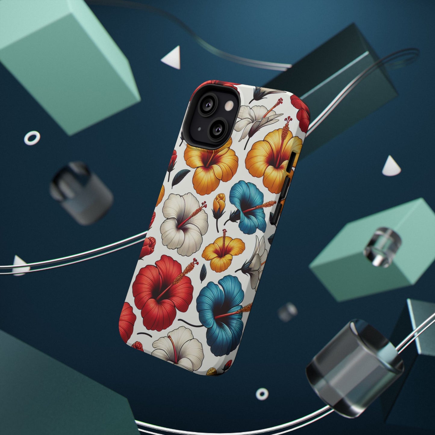 Hibiscus Bloom Impact-Resistant Phone Case – Bold Floral Protection
