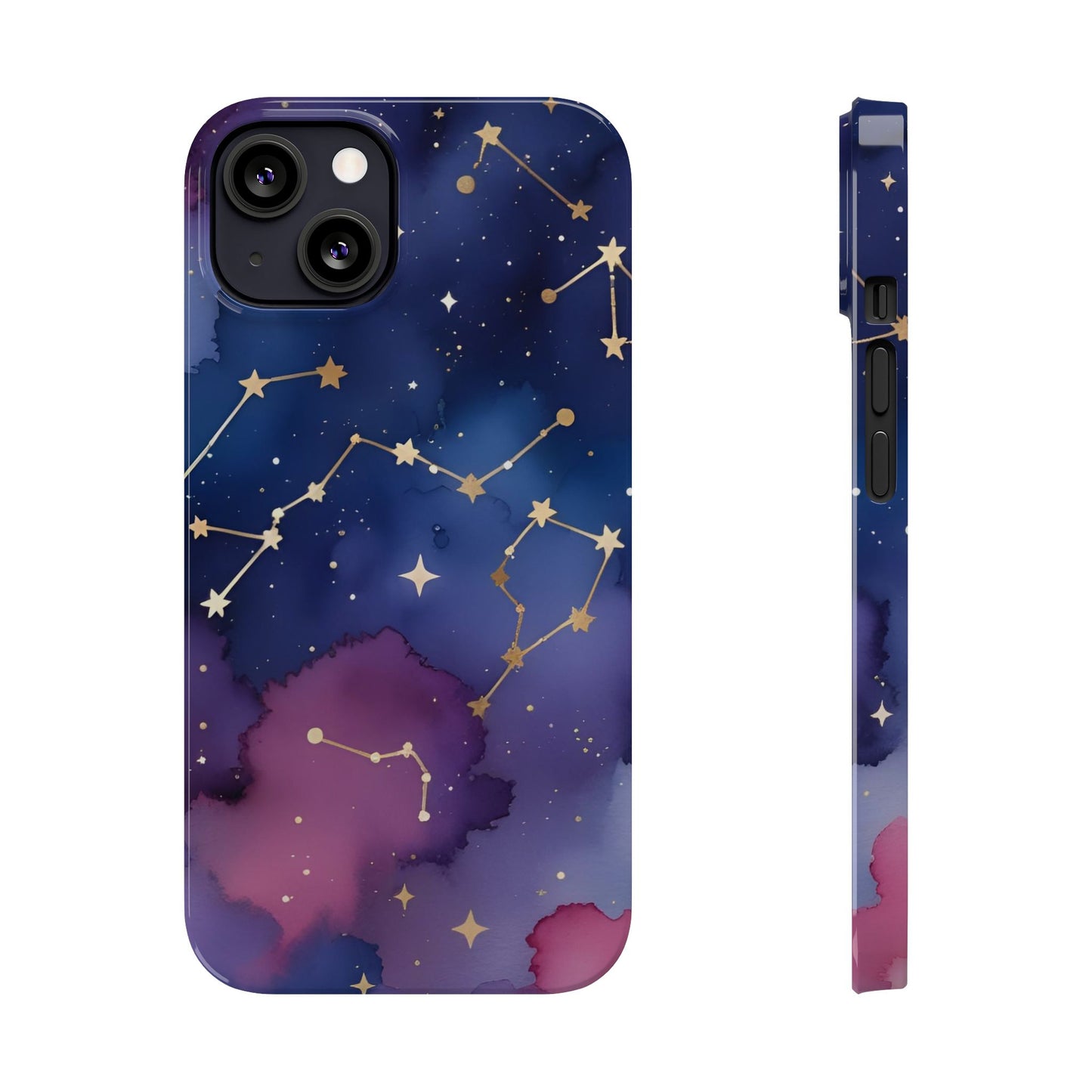 Galaxy Slim Phone Case - Cosmic Constellation Design for Stargazers and Astrology Lovers