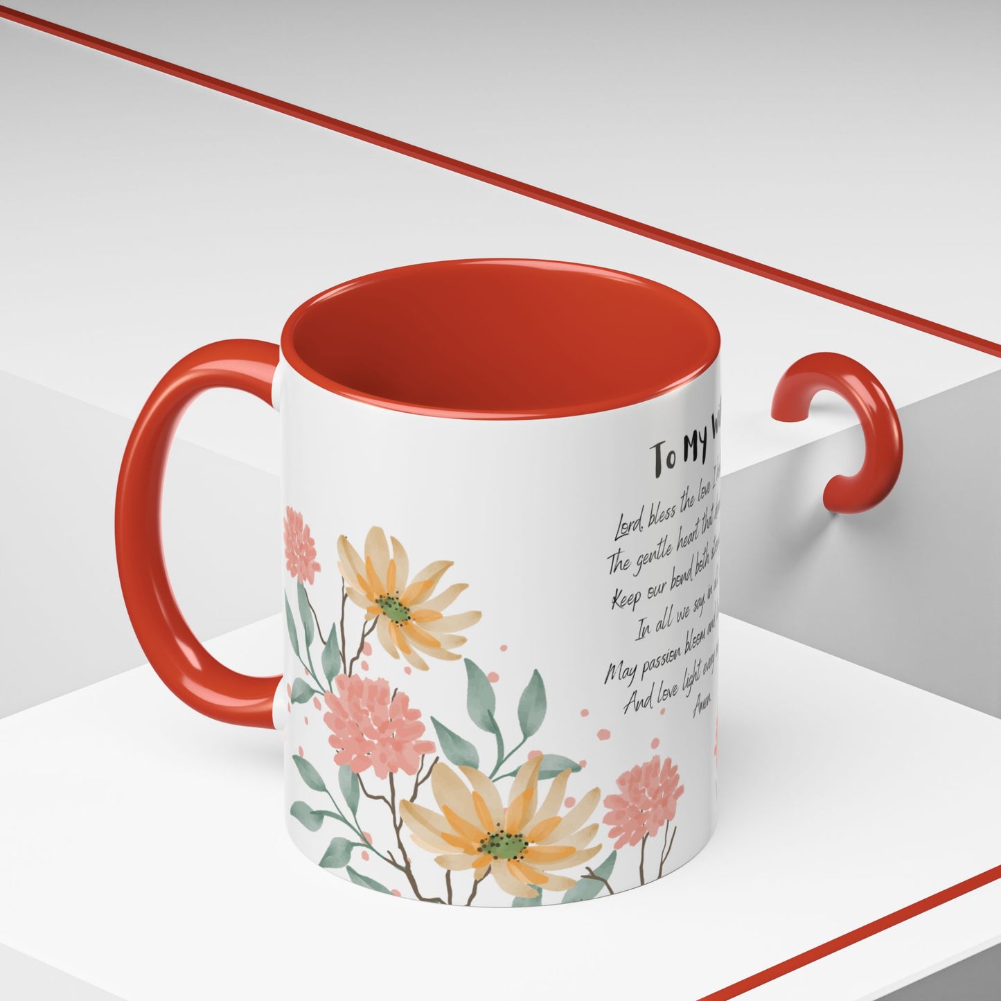 Wife - Love Prayer Coffee Mug, Mother's Day, birthdays, any occasion – 11 oz & 15 oz