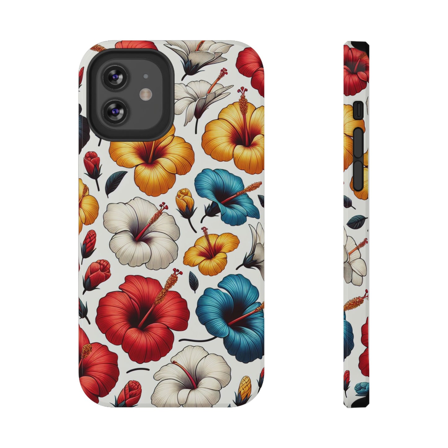 Hibiscus Bloom Impact-Resistant Phone Case – Bold Floral Protection