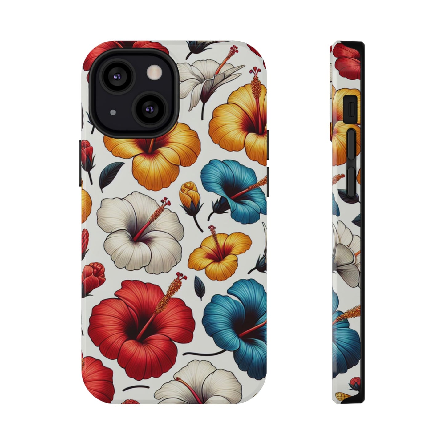 Hibiscus Bloom Impact-Resistant Phone Case – Bold Floral Protection