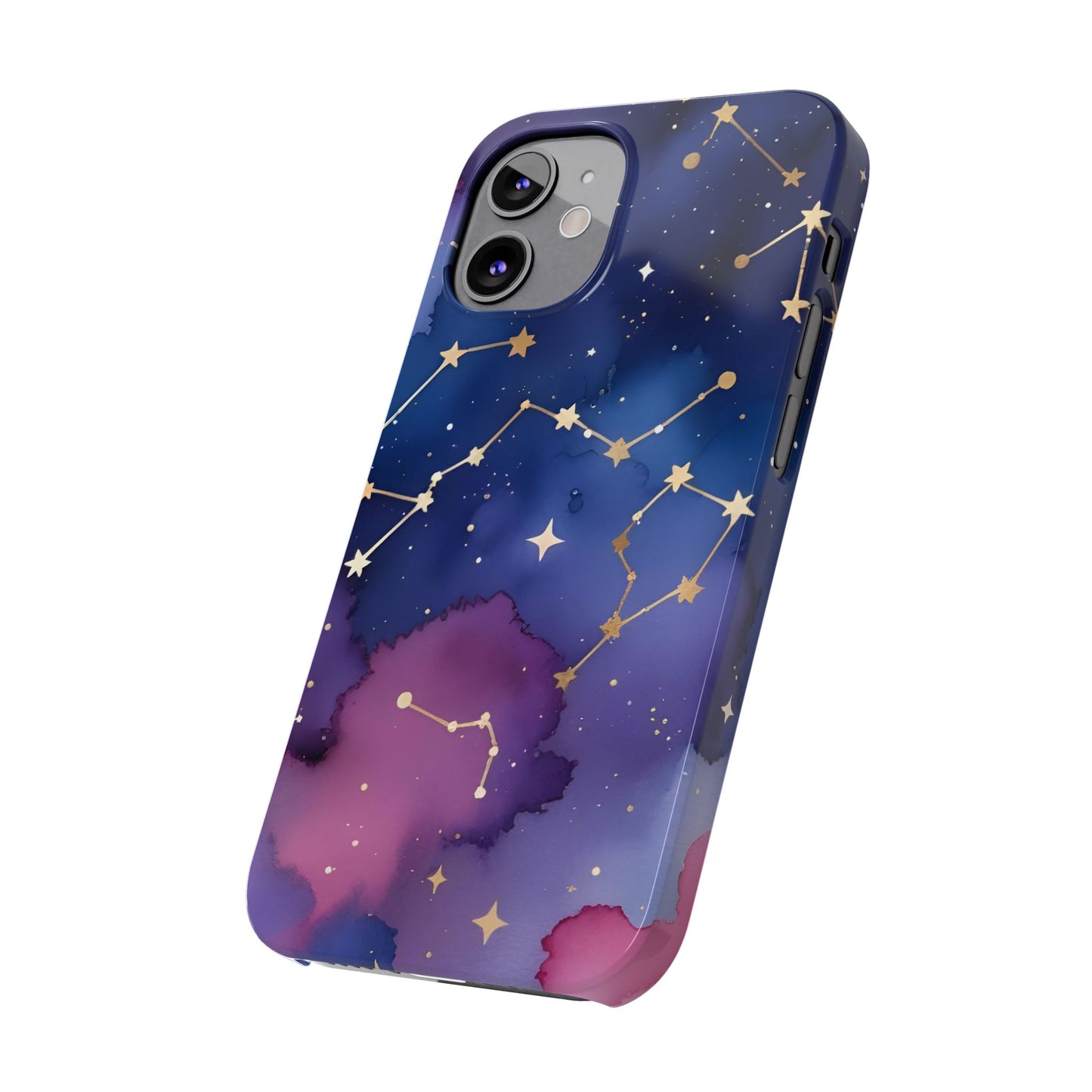 Galaxy Slim Phone Case - Cosmic Constellation Design for Stargazers and Astrology Lovers