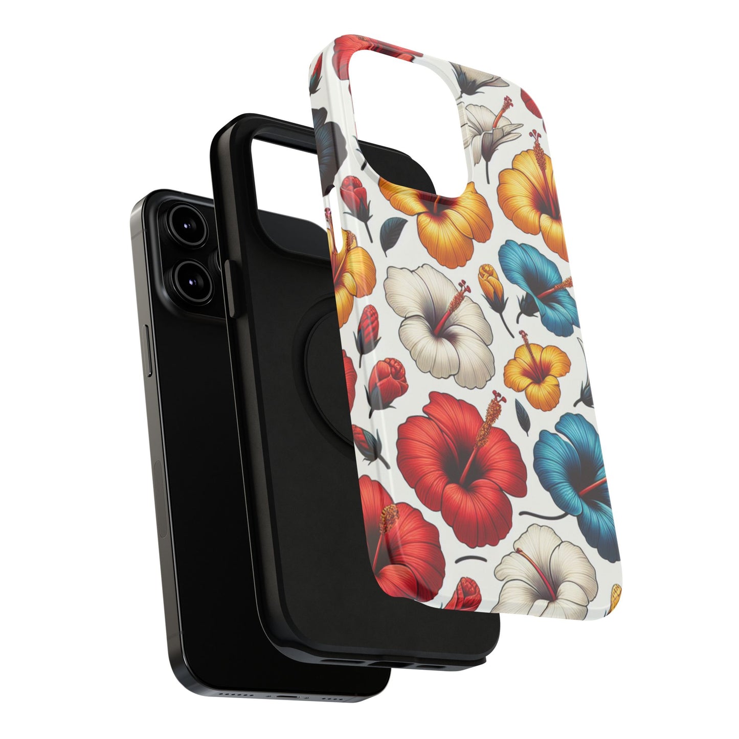 Hibiscus Bloom Impact-Resistant Phone Case – Bold Floral Protection