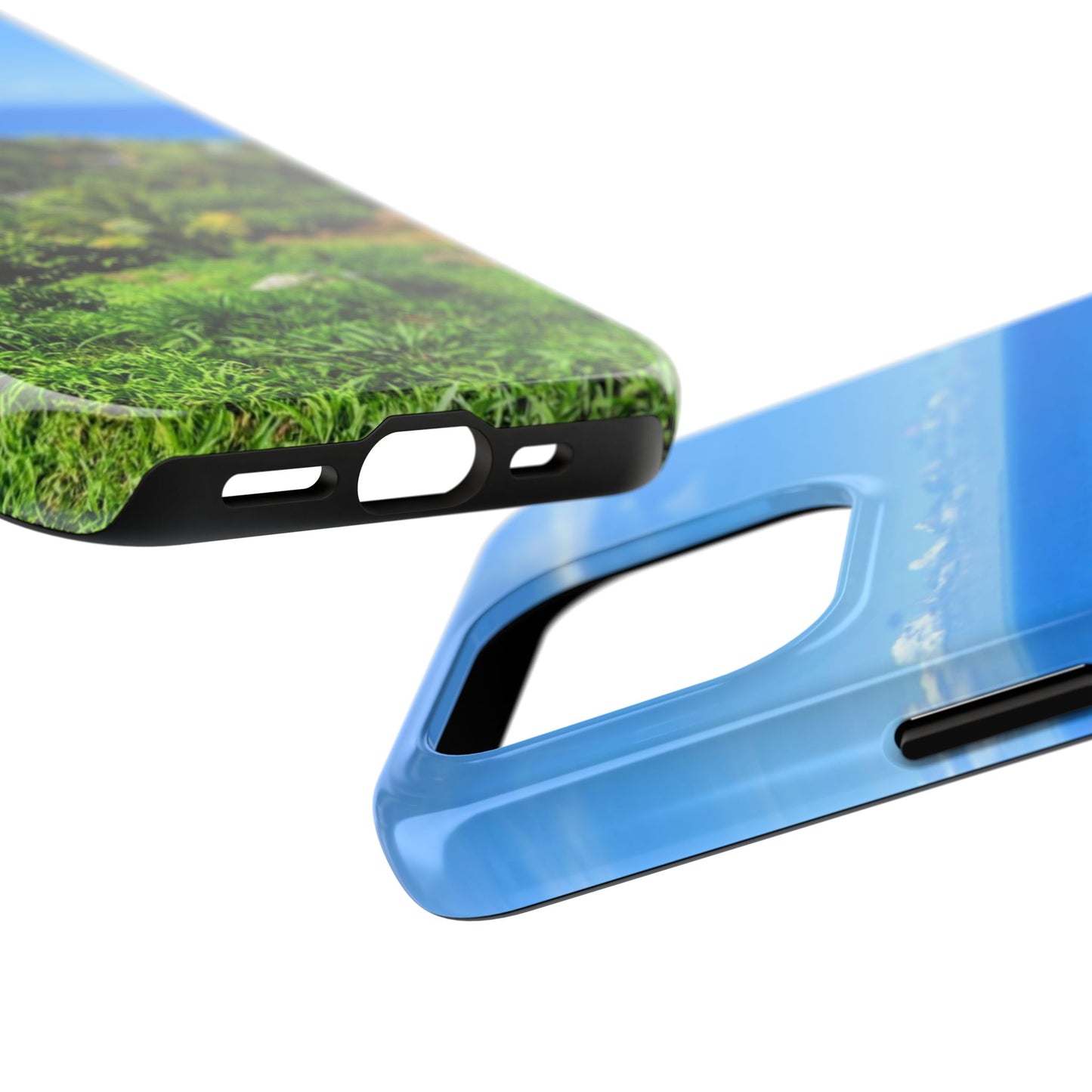 iPhone and Samsung phone Cases - Tropical Ocean View, Durable Cover for Beach Lovers