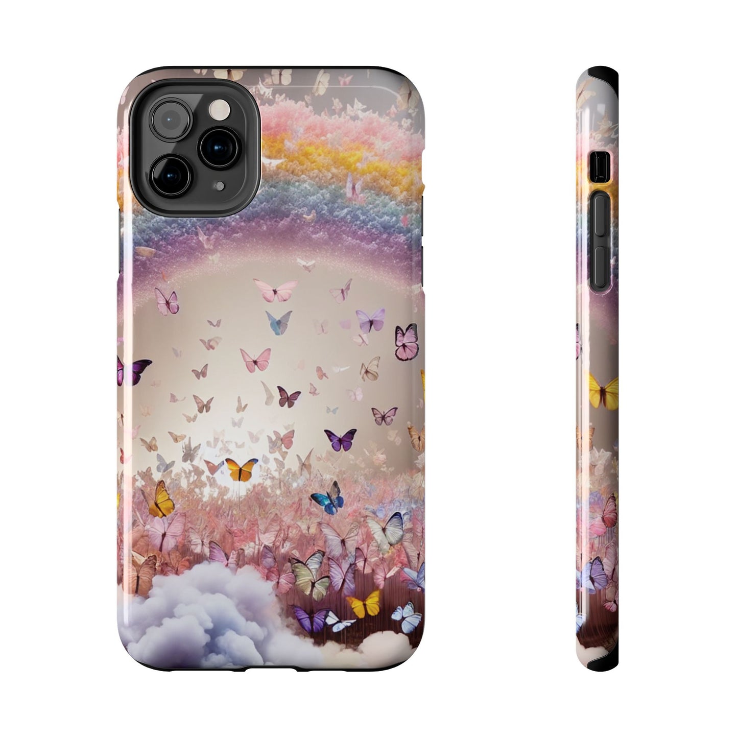 Spring Butterfly & Rainbow Phone Cover – Stylish, Strong & Gift-Ready