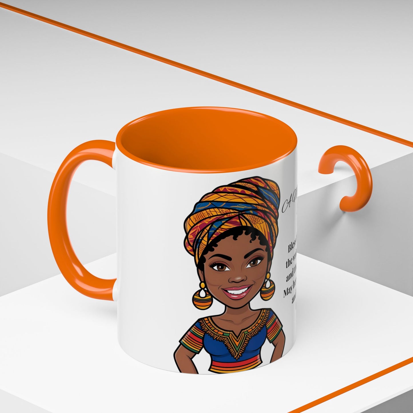 Mom Mother's Day Prayer Mug- African/American/Caribbean Mother's Day Prayer Coffee Mug, Inspirational