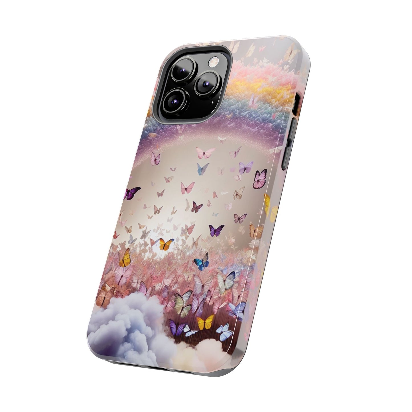 Spring Butterfly & Rainbow Phone Cover – Stylish, Strong & Gift-Ready