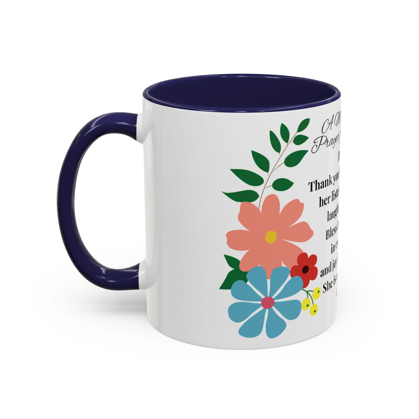 Aunt Prayer Coffee Mug - Floral Design - Mother's Day Gift - 11oz/15oz