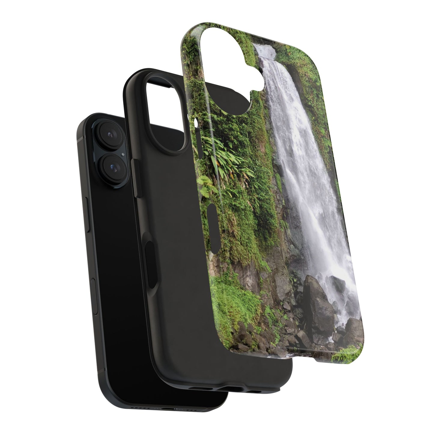 Nature Island Trafalgar Waterfall inspired Tough IPhone and Samsung phone Cases - Durable Protection for Outdoor Adventure