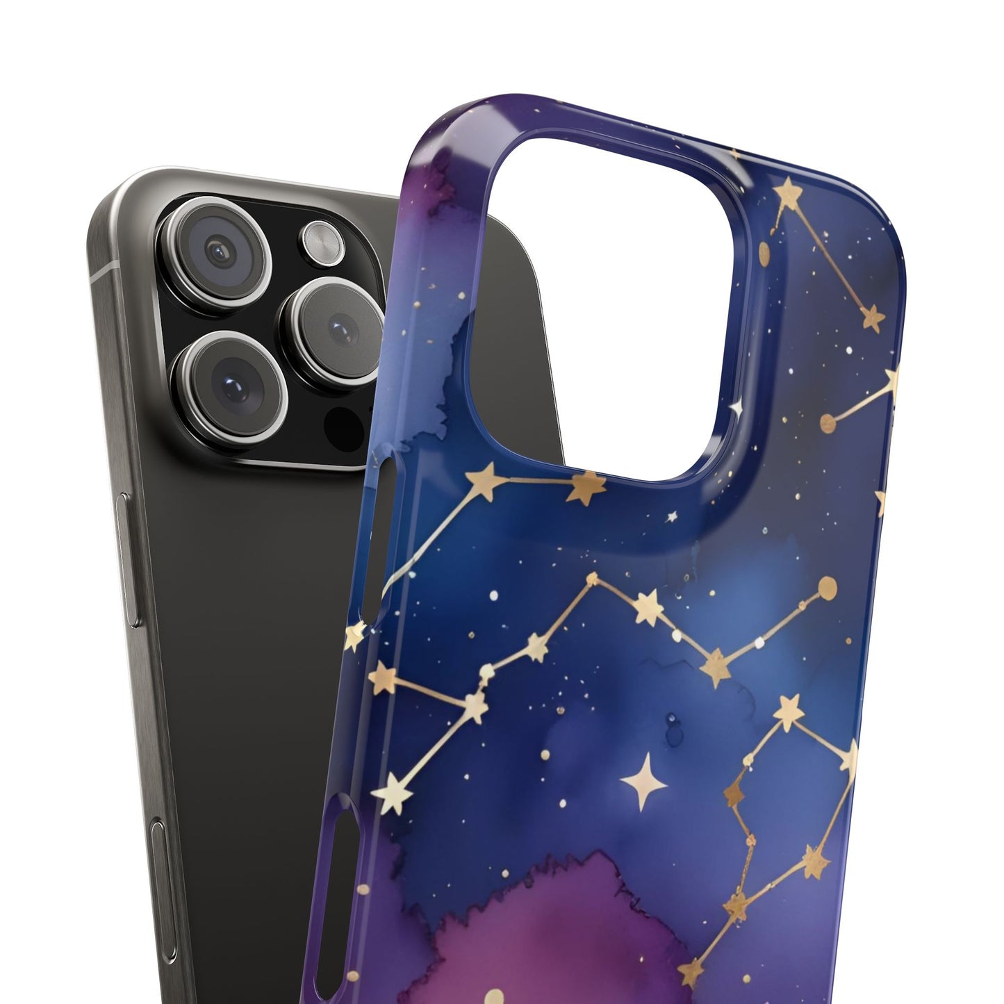 Galaxy Slim Phone Case - Cosmic Constellation Design for Stargazers and Astrology Lovers
