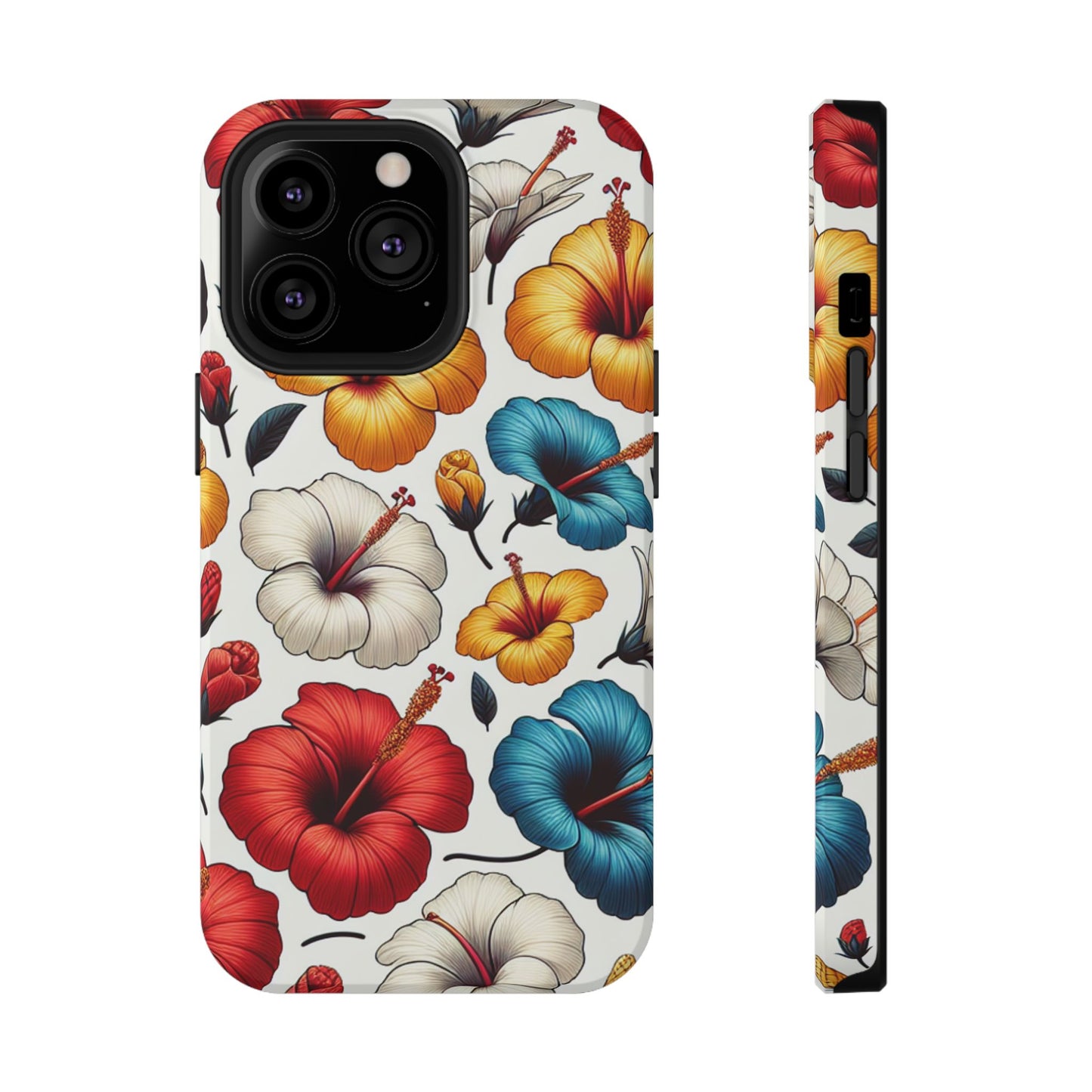 Hibiscus Bloom Impact-Resistant Phone Case – Bold Floral Protection