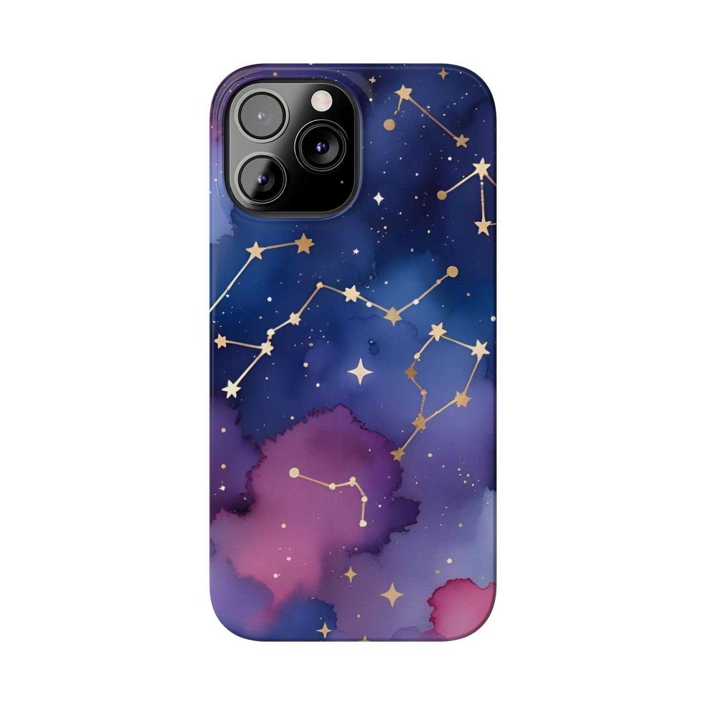 Galaxy Slim Phone Case - Cosmic Constellation Design for Stargazers and Astrology Lovers