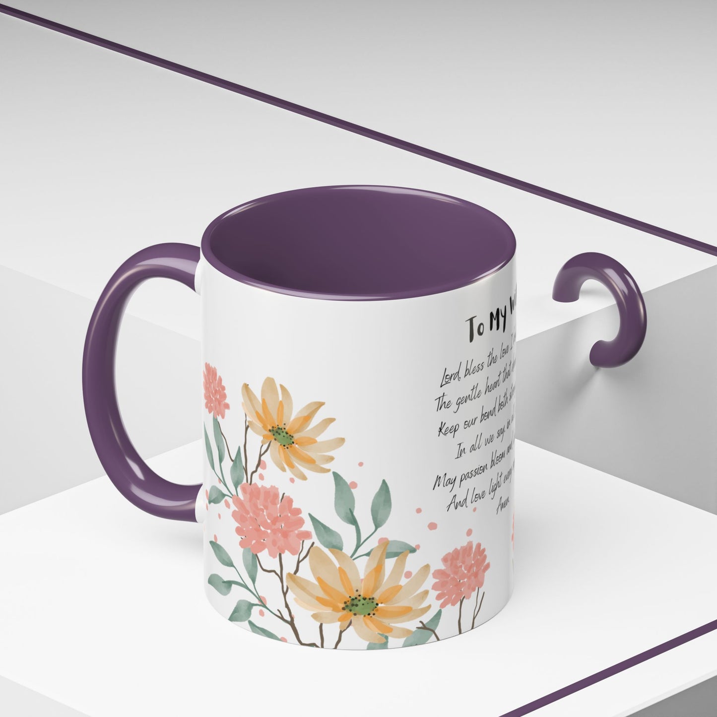 Wife - Love Prayer Coffee Mug, Mother's Day, birthdays, any occasion – 11 oz & 15 oz