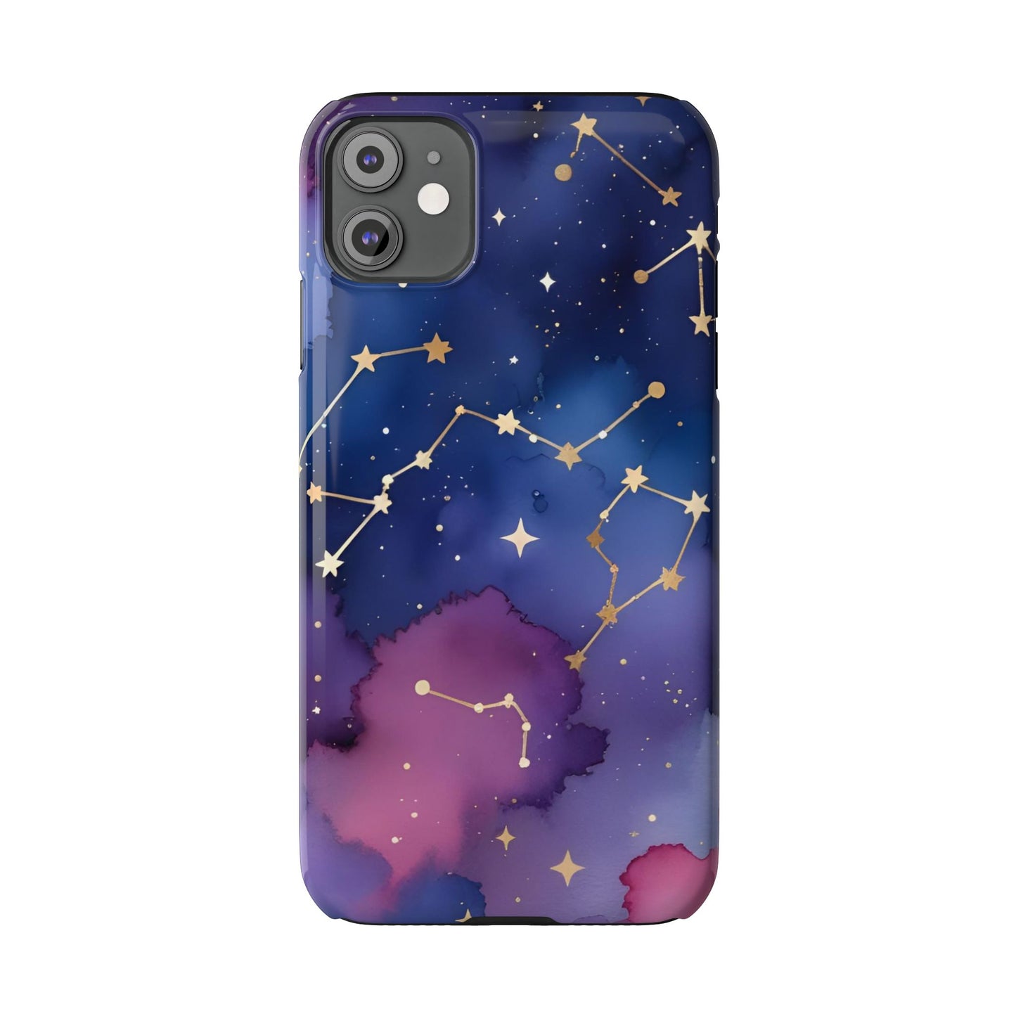 Galaxy Slim Phone Case - Cosmic Constellation Design for Stargazers and Astrology Lovers