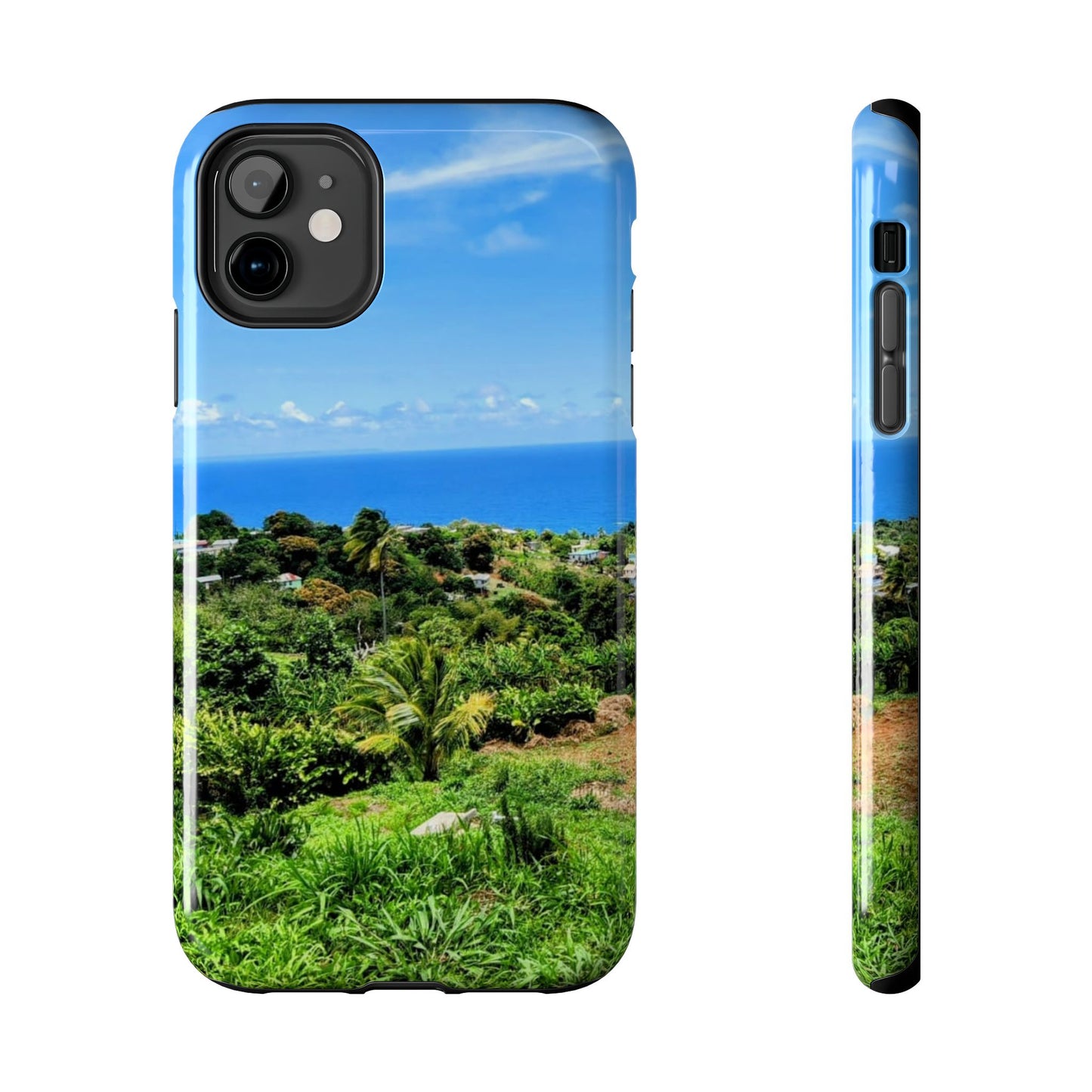 iPhone and Samsung phone Cases - Tropical Ocean View, Durable Cover for Beach Lovers