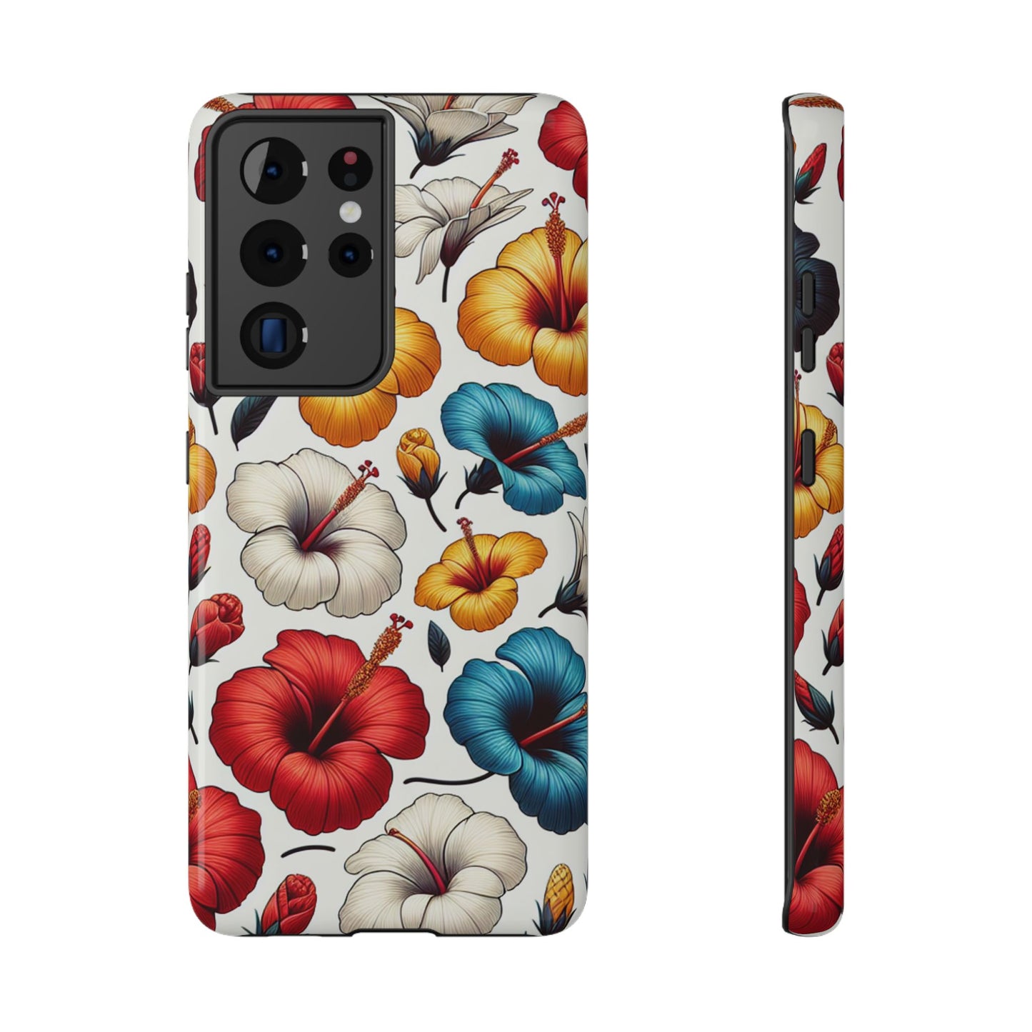 Hibiscus Bloom Impact-Resistant Phone Case – Bold Floral Protection