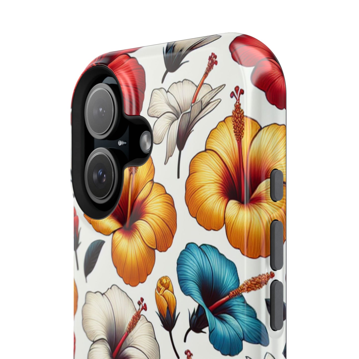 Hibiscus Bloom Impact-Resistant Phone Case – Bold Floral Protection