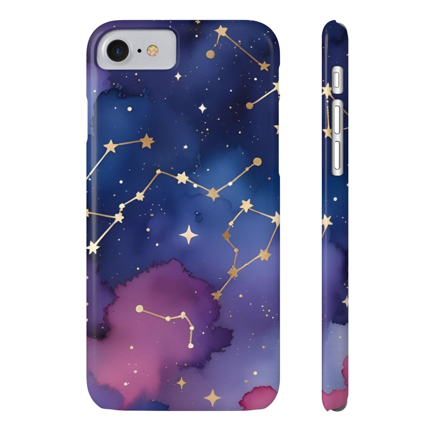 Galaxy Slim Phone Case - Cosmic Constellation Design for Stargazers and Astrology Lovers