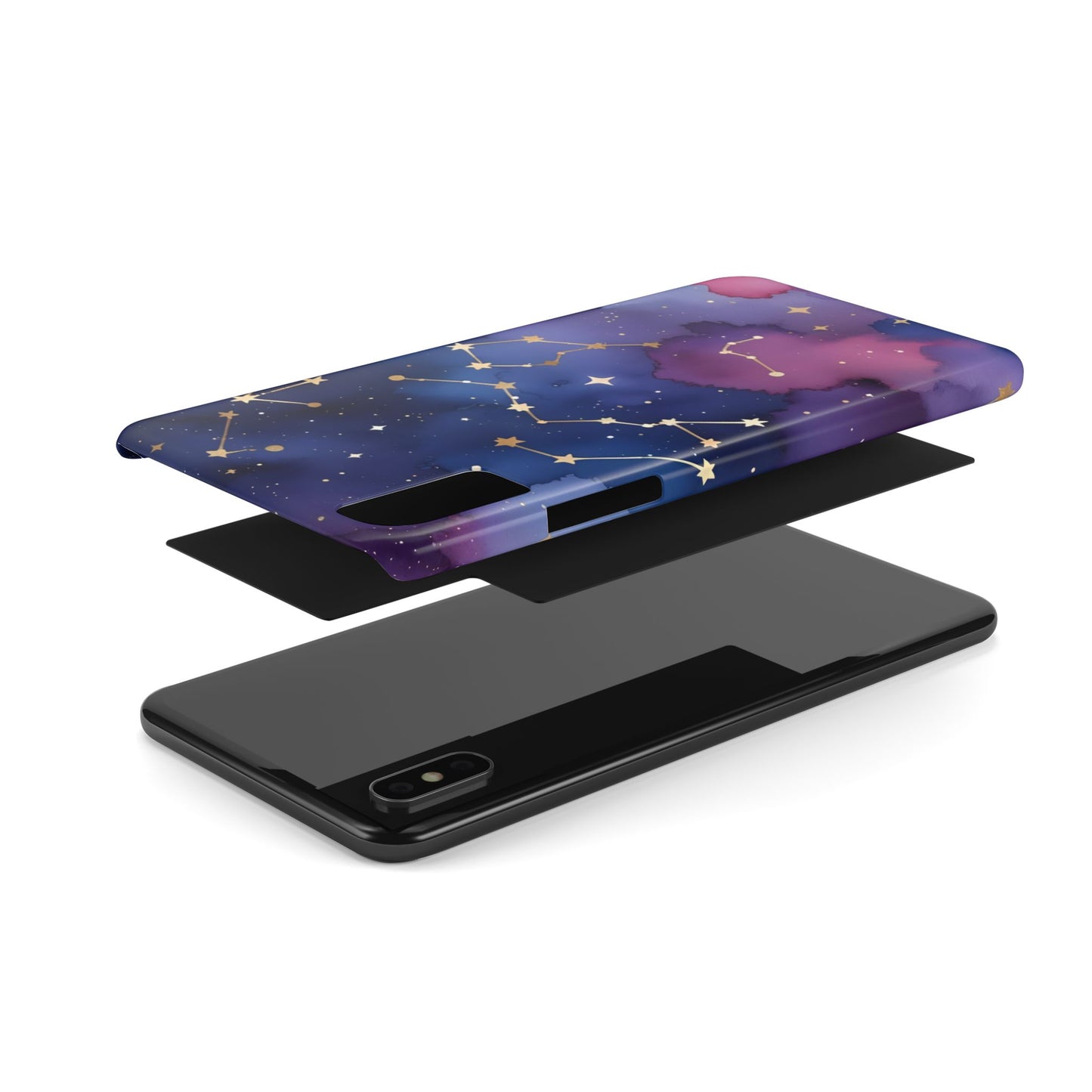 Galaxy Slim Phone Case - Cosmic Constellation Design for Stargazers and Astrology Lovers
