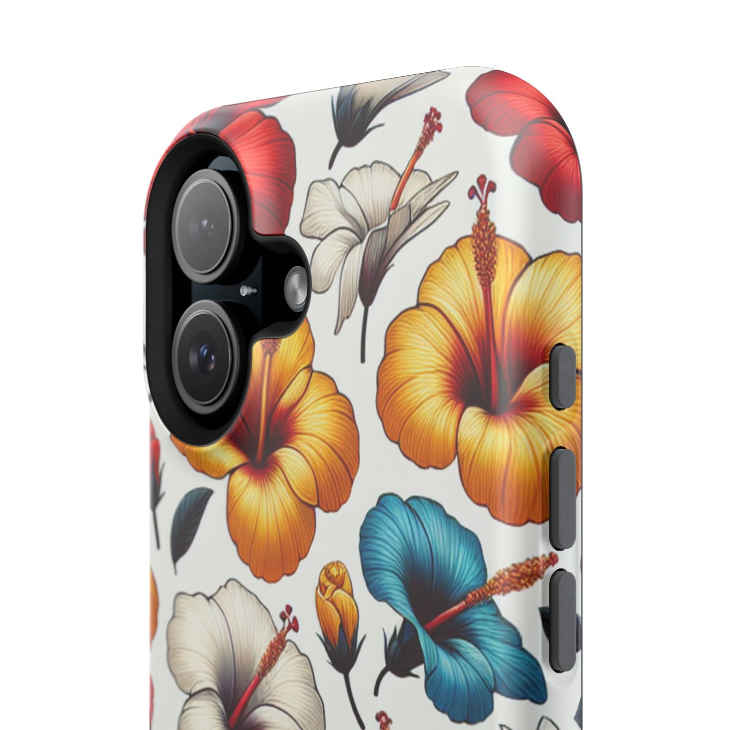 Hibiscus Bloom Impact-Resistant Phone Case – Bold Floral Protection