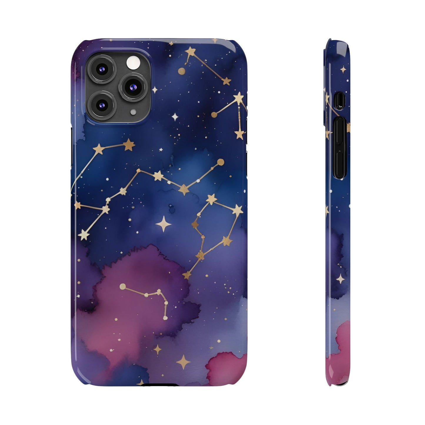 Galaxy Slim Phone Case - Cosmic Constellation Design for Stargazers and Astrology Lovers