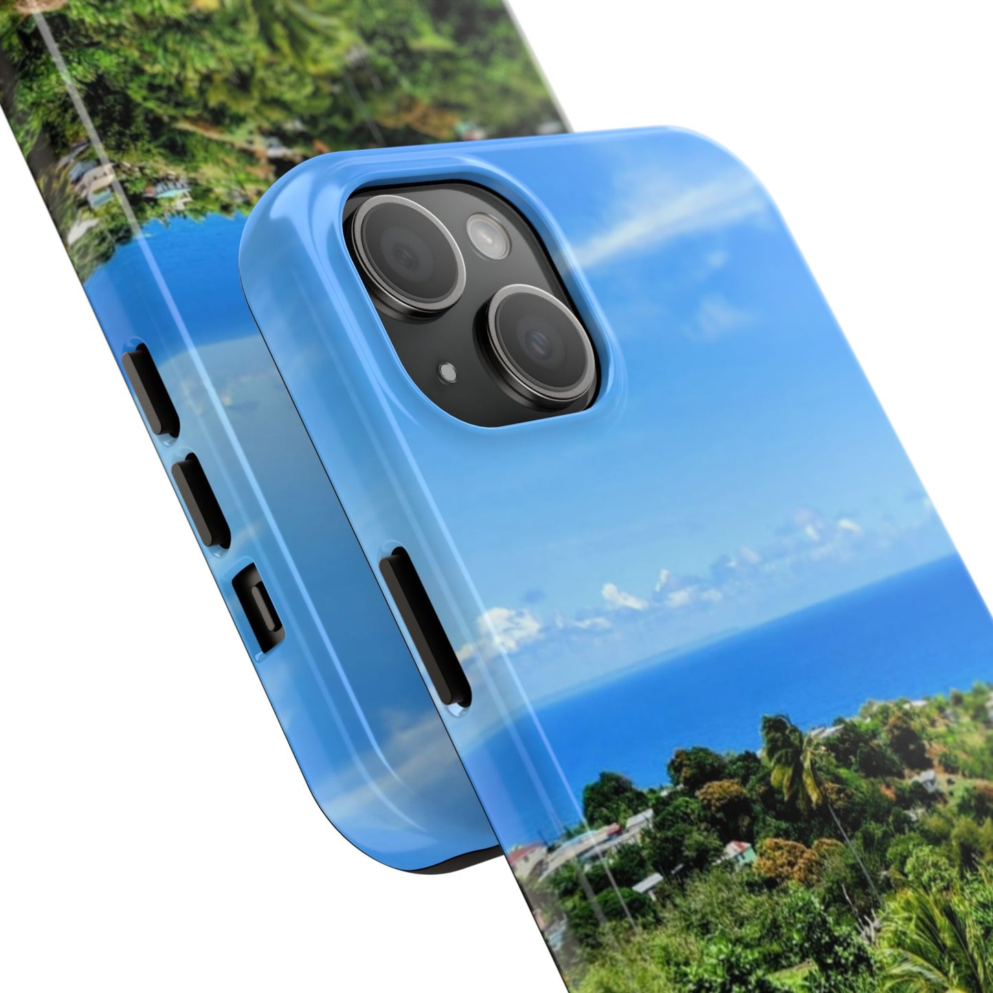 iPhone and Samsung phone Cases - Tropical Ocean View, Durable Cover for Beach Lovers