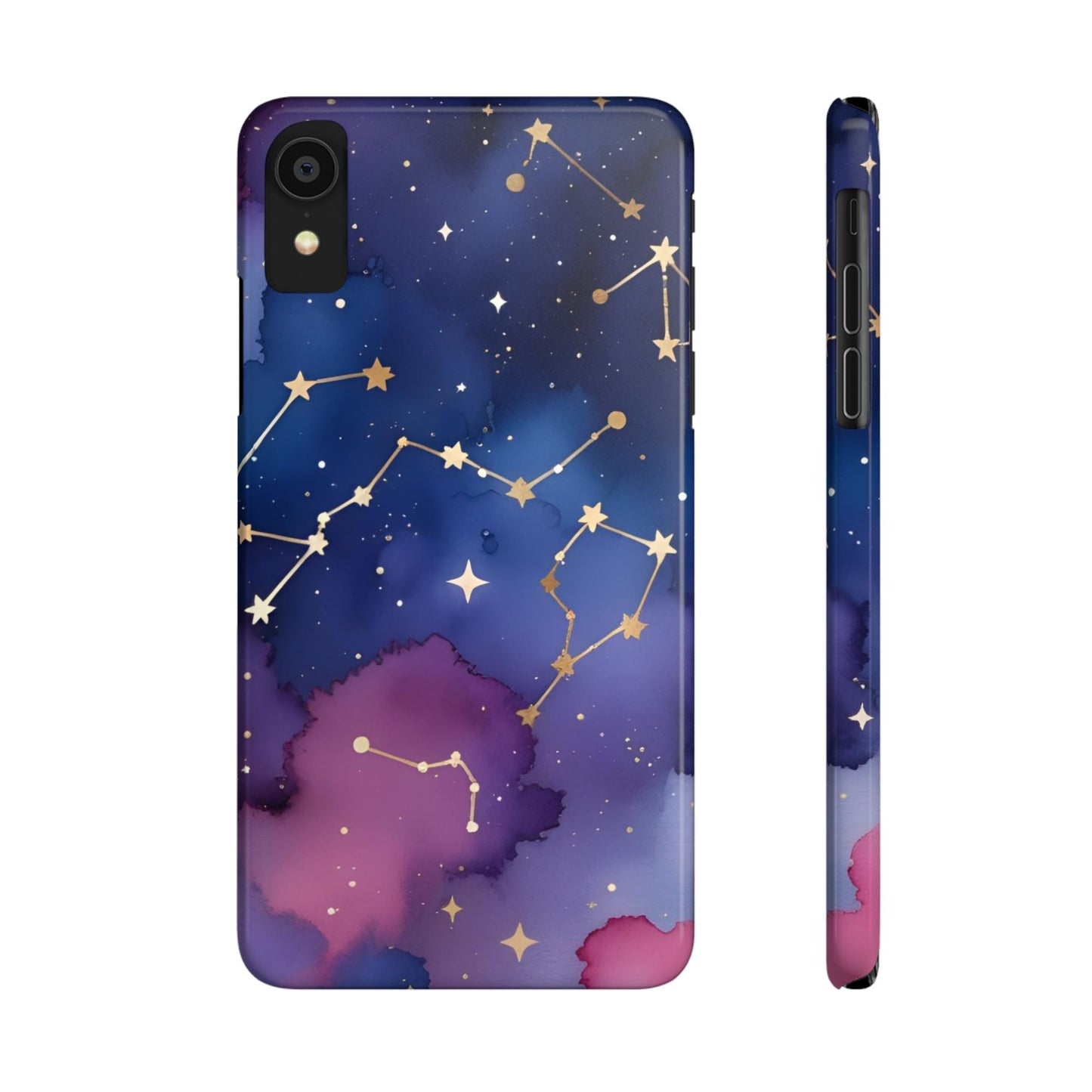 Galaxy Slim Phone Case - Cosmic Constellation Design for Stargazers and Astrology Lovers